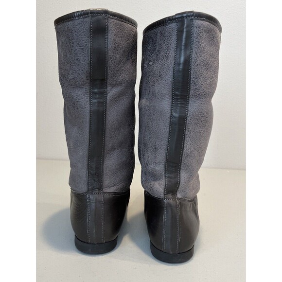 Women’s Patricia Green Collection Made In Spain Leather Gray Brown Boots Size 7 - Picture 7 of 16